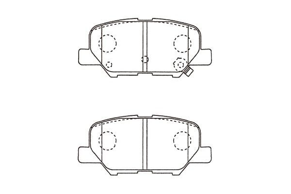 KAVO PARTS Комплект тормозных колодок, дисковый тормоз BP-5562